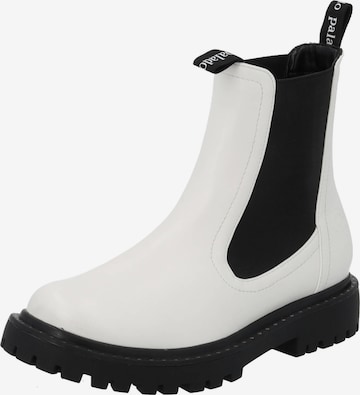 Palado by Sila Sahin Chelsea Boots 'Mingal' in White: front