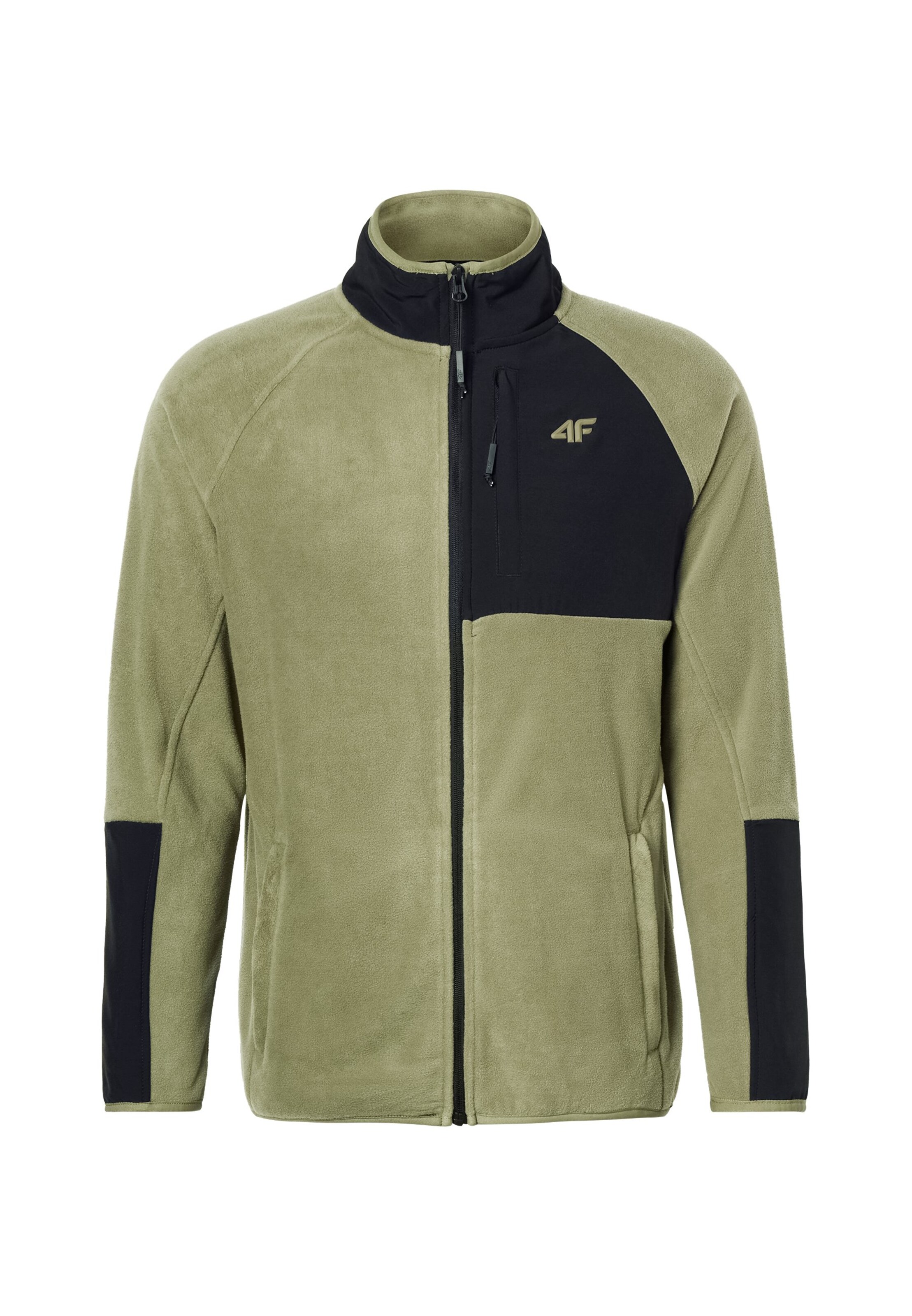 4F - Chaqueta polar funcional en verde: frente