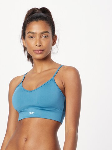 Reebok Bustier Urheilurintaliivit värissä sininen: edessä