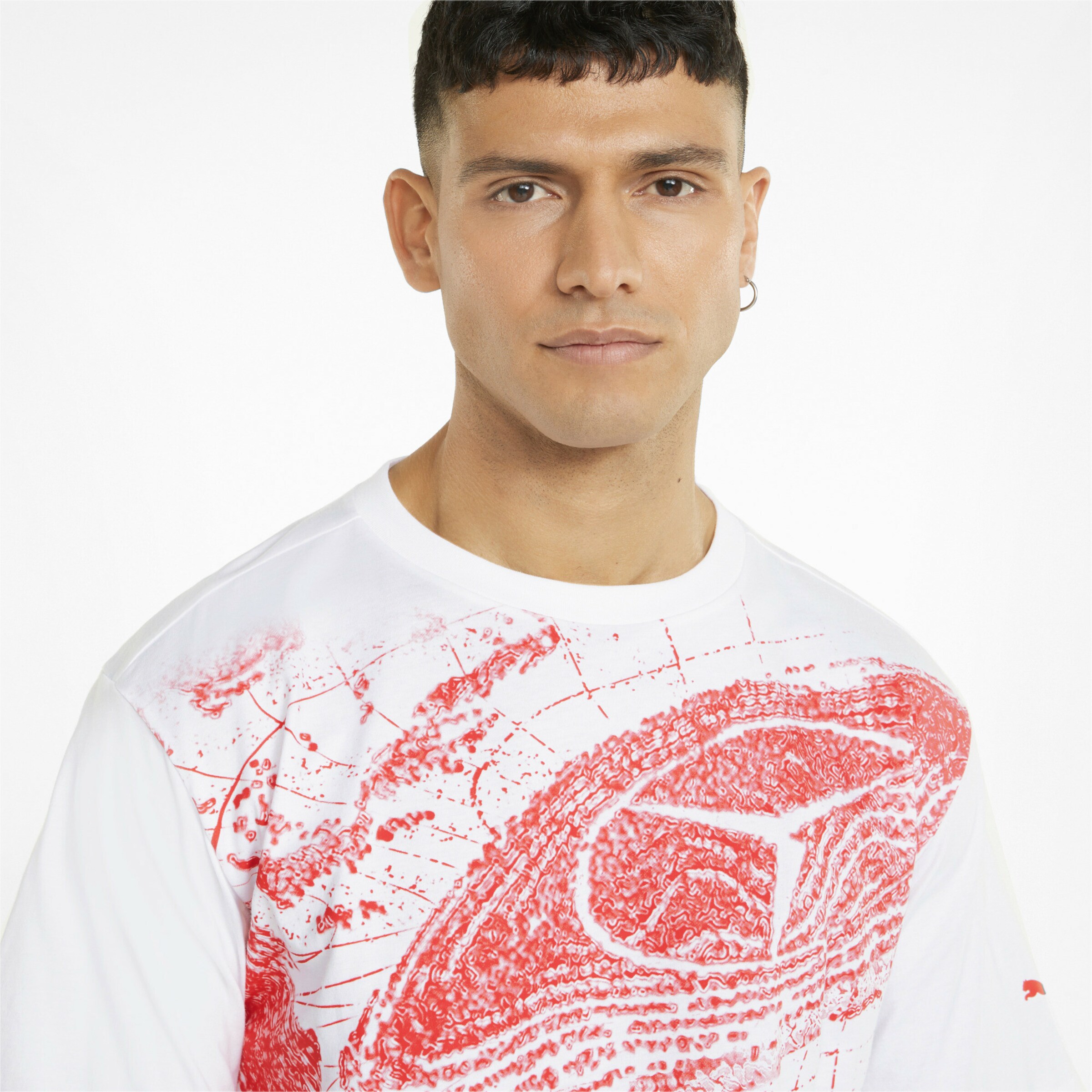 Männer Sportarten PUMA Shirt 'Mercedes F1' in Weiß - RV24085 Männer Sportarten PUMA Shirt 'Mercedes F1' in Weiß - RV24085