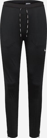 Coupe slim Pantalon de sport 'Phenom Elite' NIKE en noir : devant