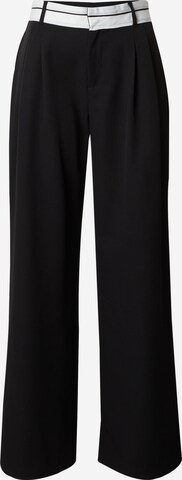 ONLY Pleat-Front Pants 'MALIKA' in Black: front