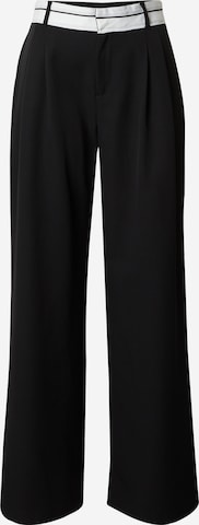 ONLY Pleat-Front Pants 'MALIKA' in Black: front