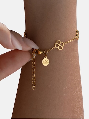 Bracelet 'Kleeblatt' GOOD.designs en or : devant