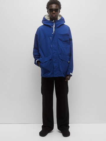 Pull&Bear Between-Seasons Parka in Blue