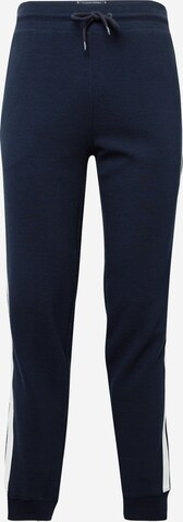 Tapered Pantaloni de la Tommy Hilfiger Underwear pe albastru: față