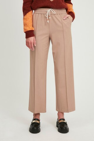 b.young Loose fit Pants 'BYDANTA PIN TUCK PANTS' in Beige: front