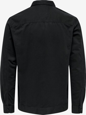 Only & Sons Regular fit Between-season jacket 'SILVIO' in Black