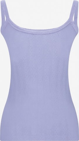 Albero Natur Top 'Damen Top aus 100 % Bio-Baumwolle im Jacquard-Design' in Purple: front