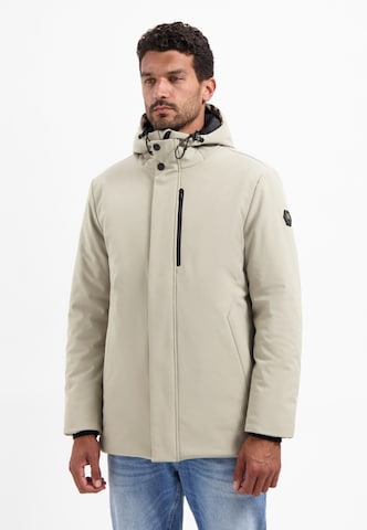 No Excess Functionele jas in Beige: voorkant