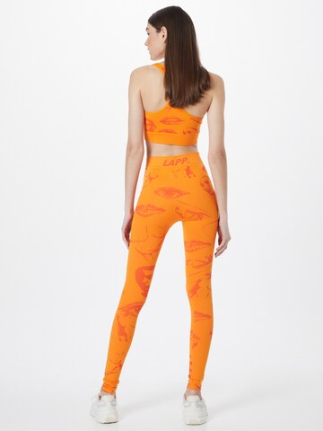 Lapp the Brand Skinny Sportsbukse i oransje