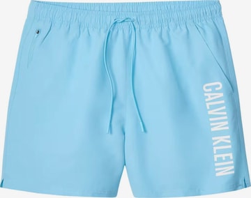 Shorts de bain 'CALVIN KLEIN MEDIUM DRAWSTRING Costumi da bagno' Calvin Klein en bleu : devant