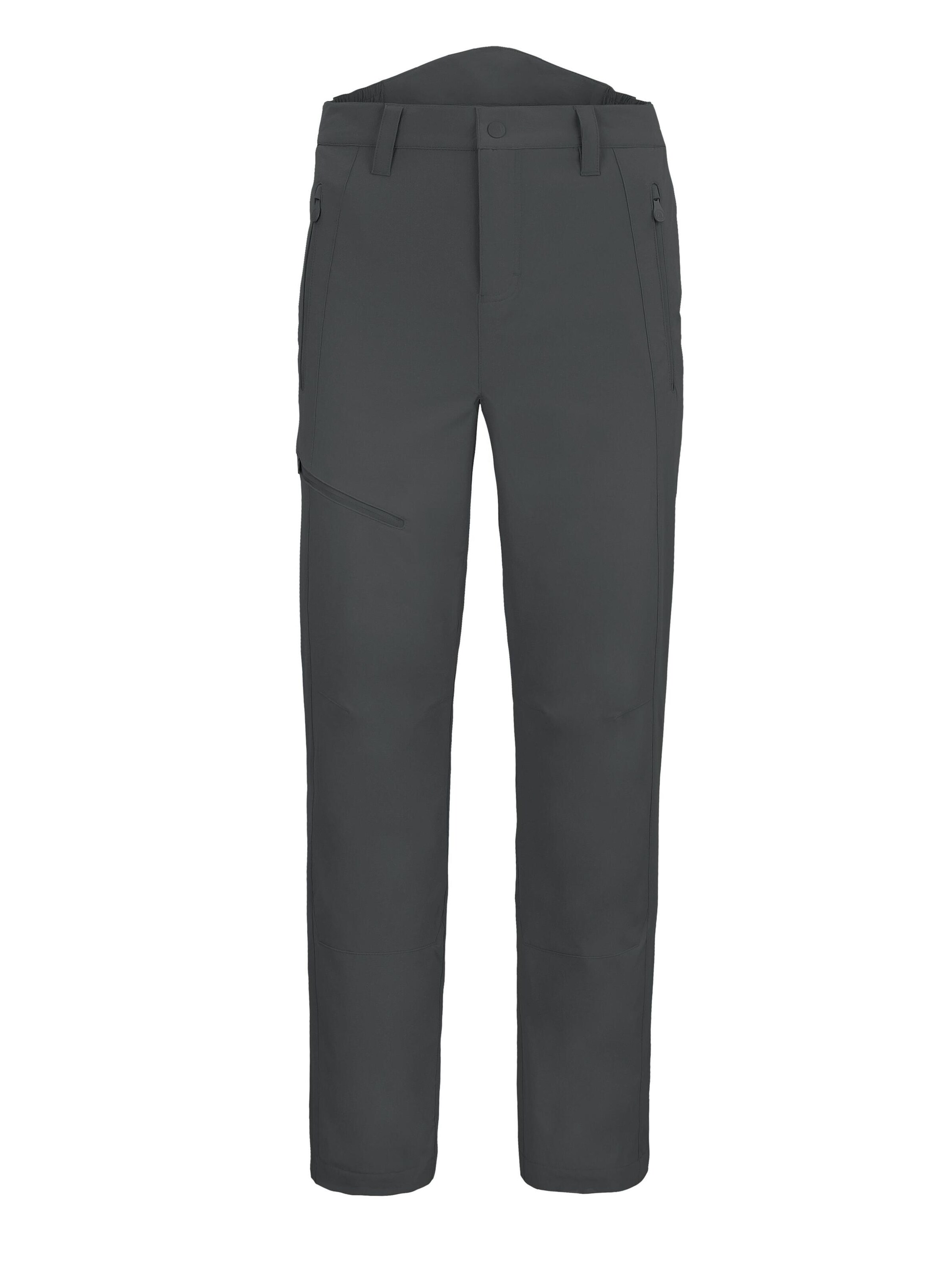 Regular Pantalon outdoor 'Basin' normani en noir : devant