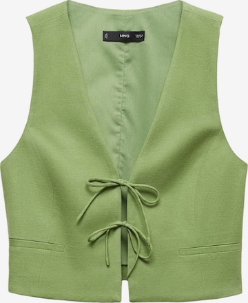MANGO Kostymväst 'Lago' i grön: framsida