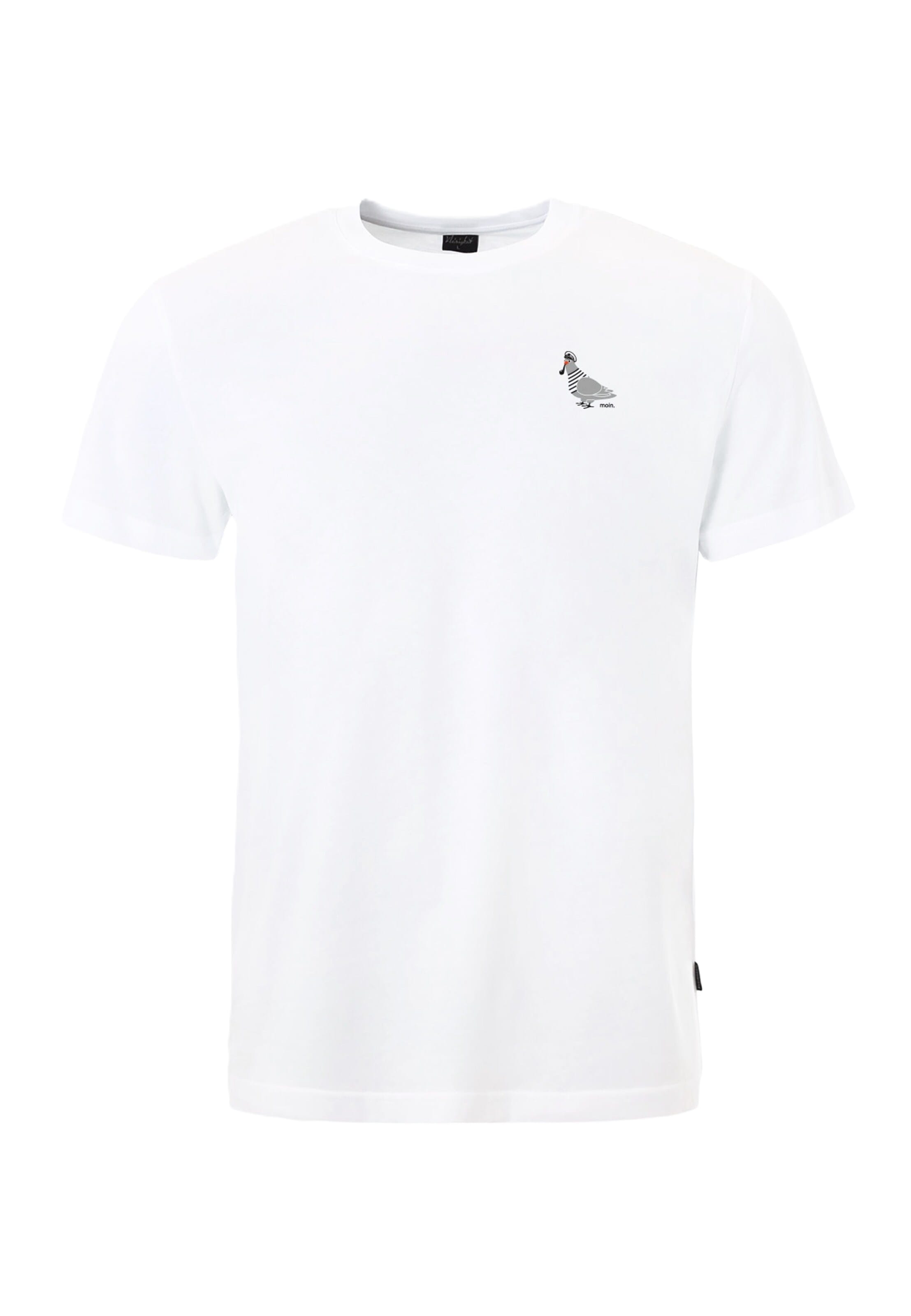 Maglietta 'Moin Taube' di Kleinigkeit in bianco: frontale