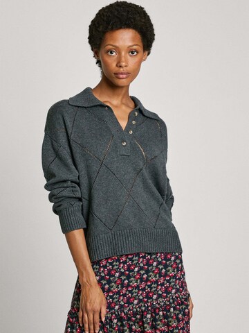 Pepe Jeans Trui 'IDRIS' in Grijs: voorkant