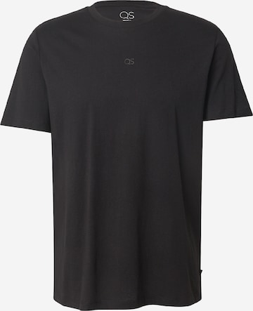T-Shirt QS en noir : devant