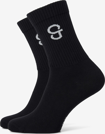 Chaussettes SOLIT socks en noir : devant