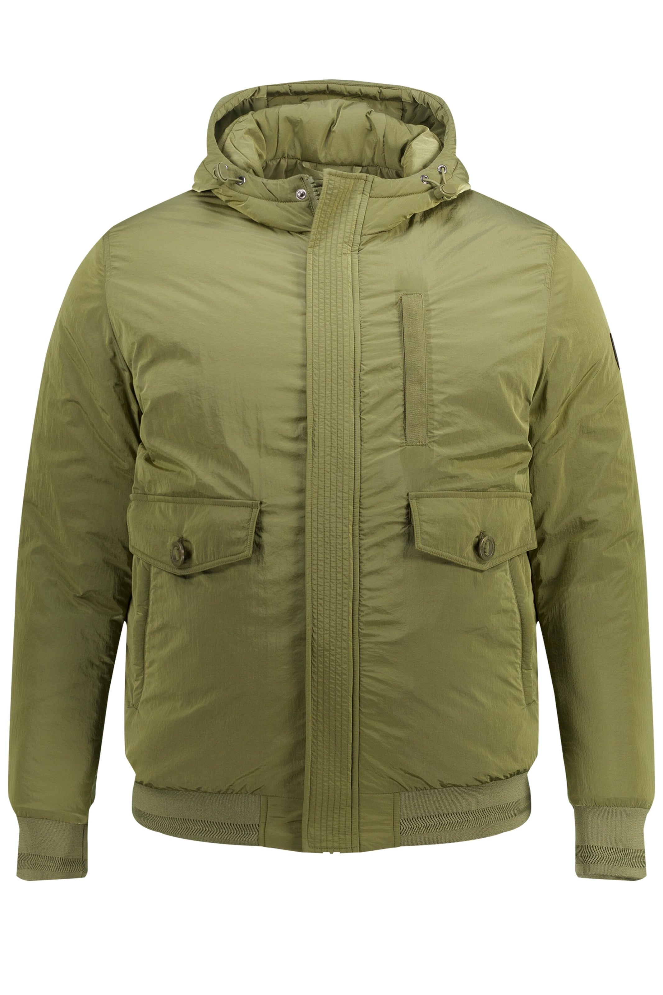 STHUGE Between-season jacket in Green: front