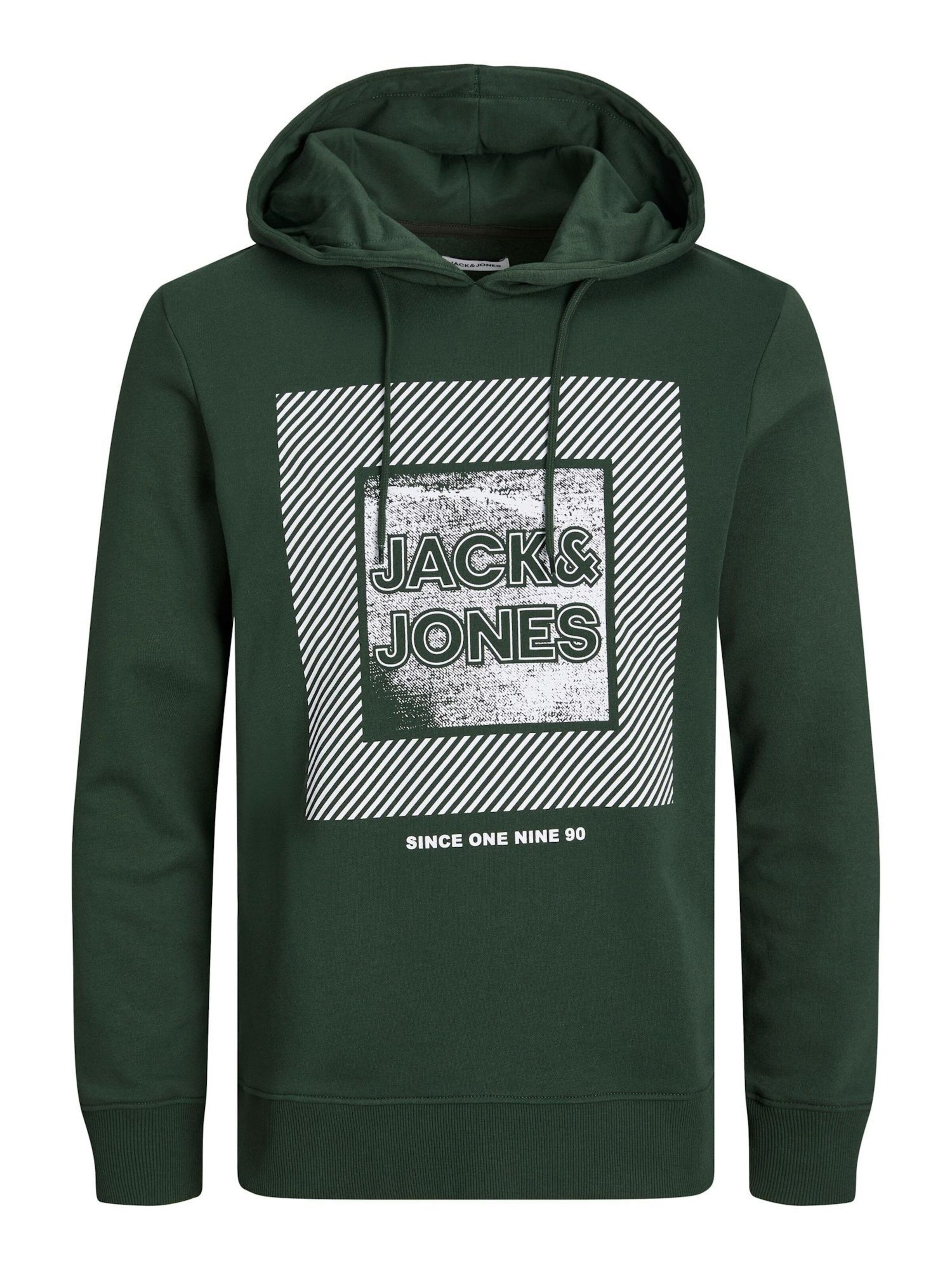 JACK & JONES Sweatshirt 'JJStein' in Grün: Vorderseite