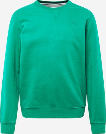 s.Oliver - Sweatshirt em verde: frente