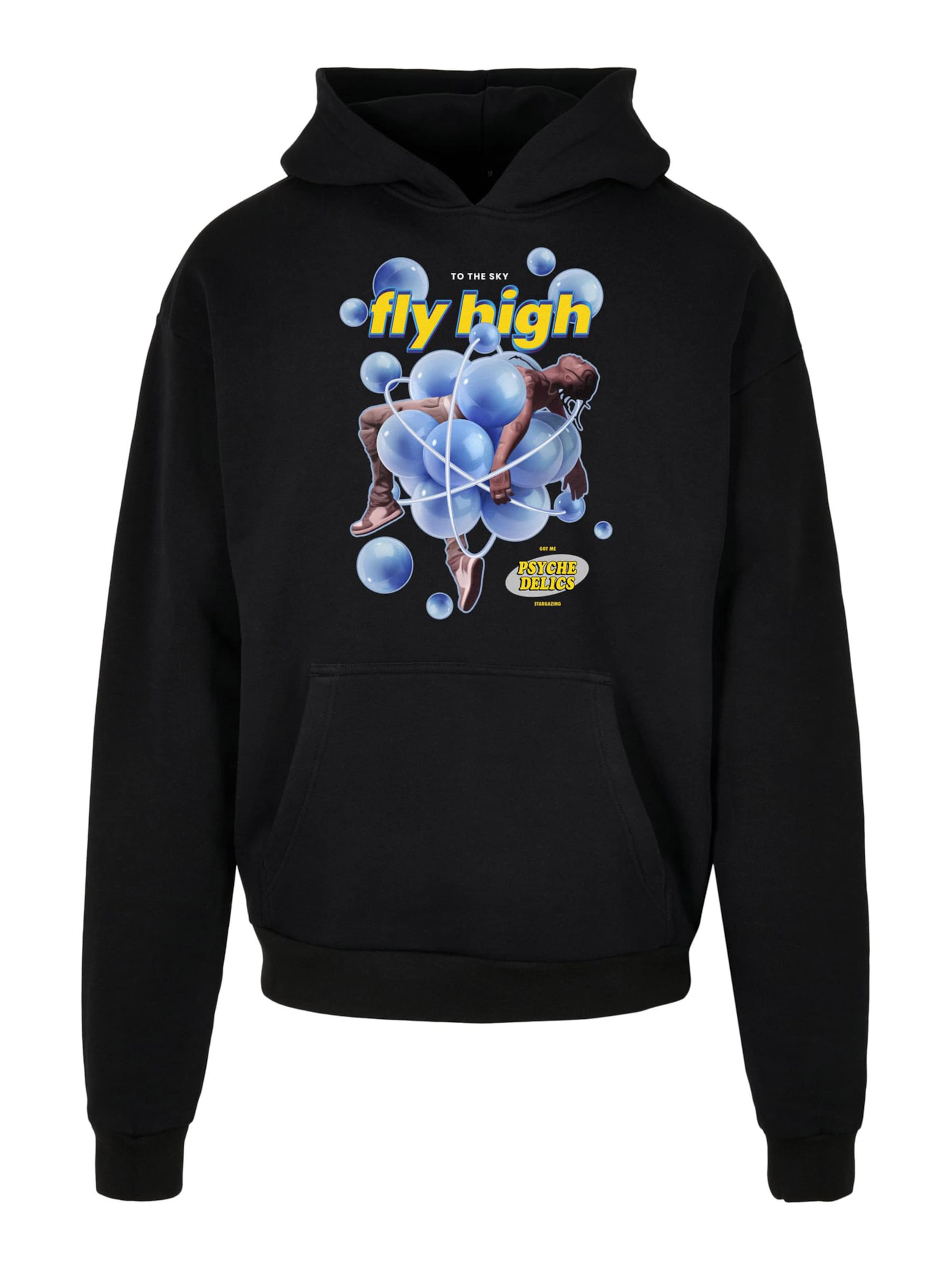 Mister Tee Sweatshirt 'Psychadellic' i svart: framsida