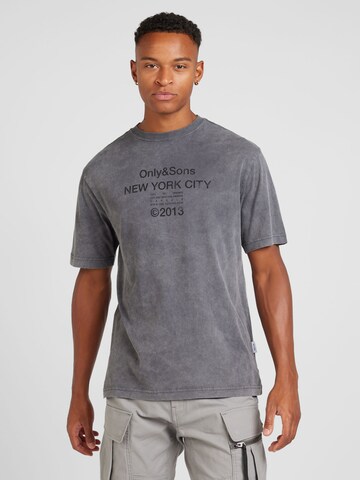Only & Sons - Camisa 'ONSRALPH' em cinzento: frente