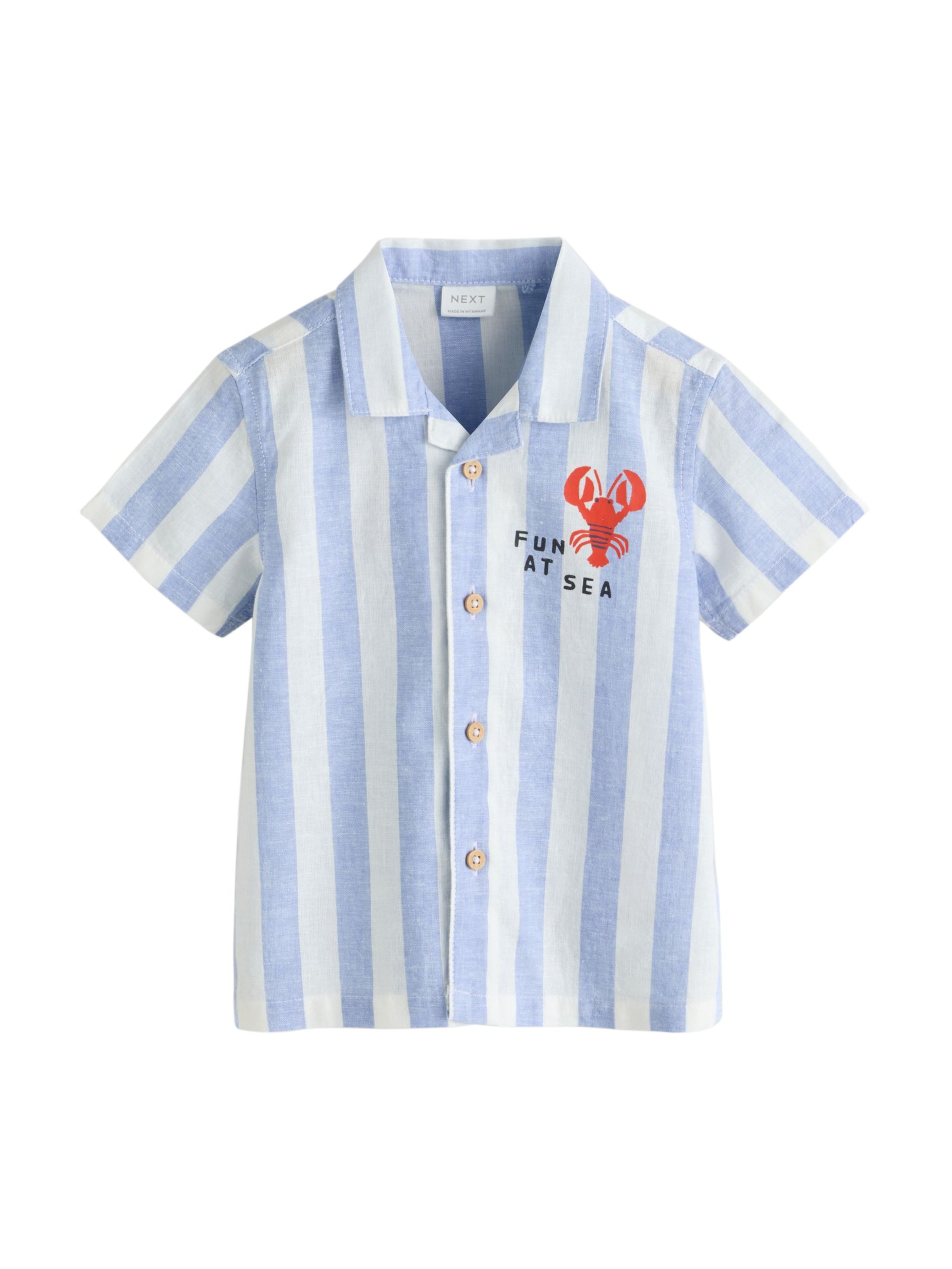 Next Regular Fit Skjorte i blå: forside