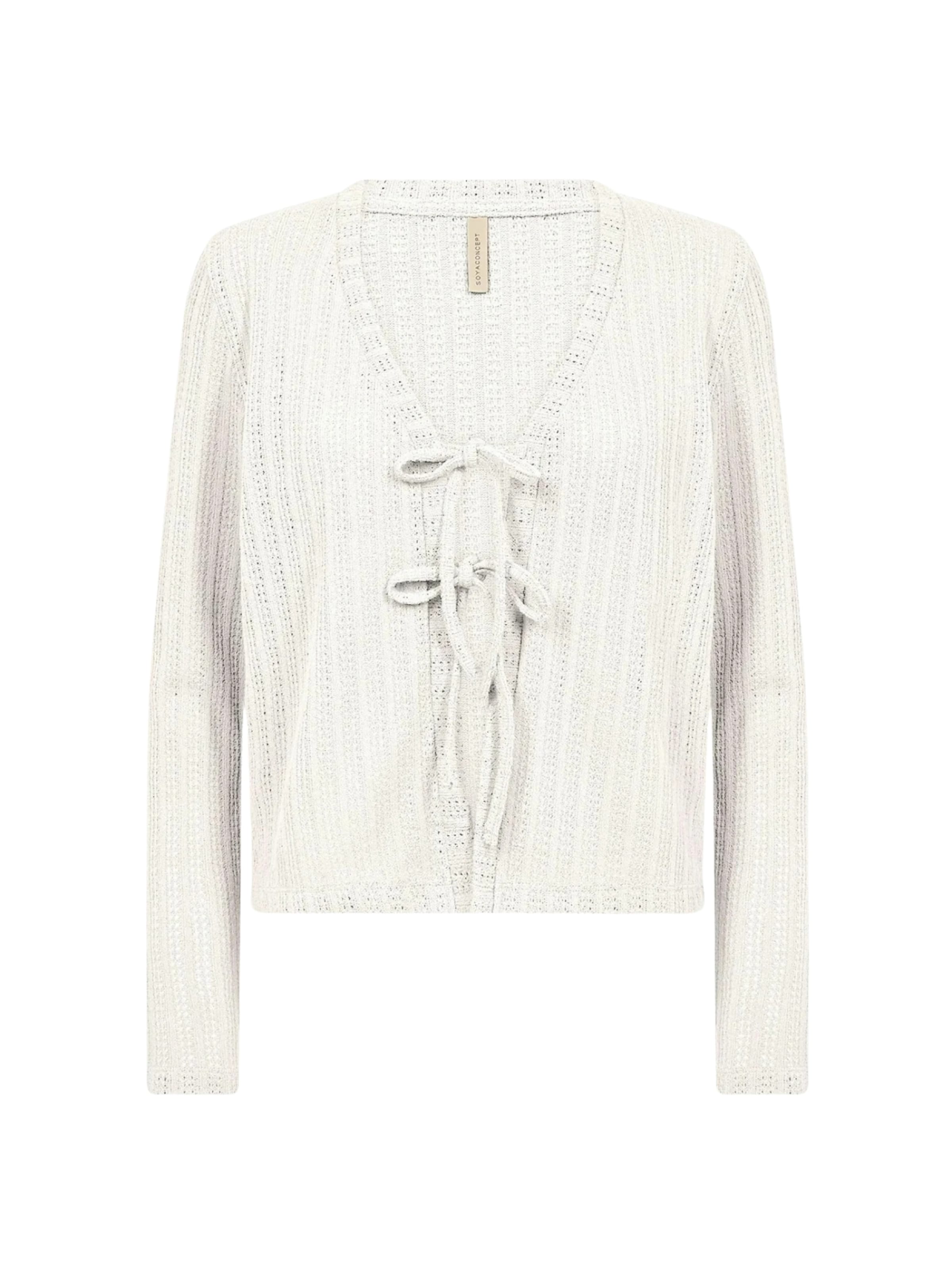 Soyaconcept Strickjacke 'SHONAS 3' in Weiß: Vorderseite