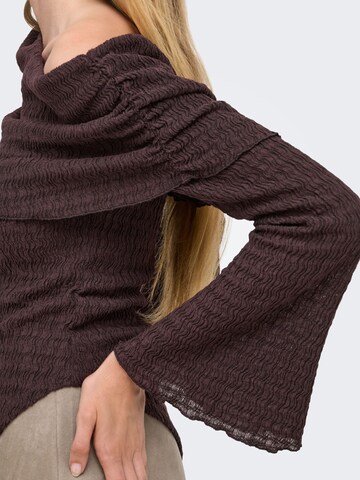 ONLY Shirt 'ONLIlse' in Braun
