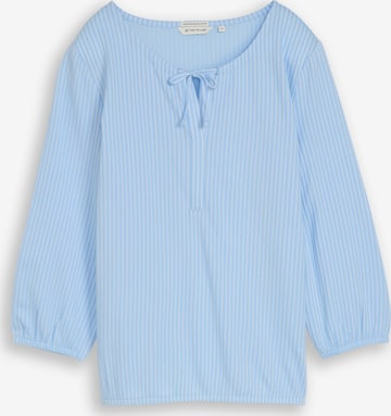 Chemisier TOM TAILOR en bleu : devant