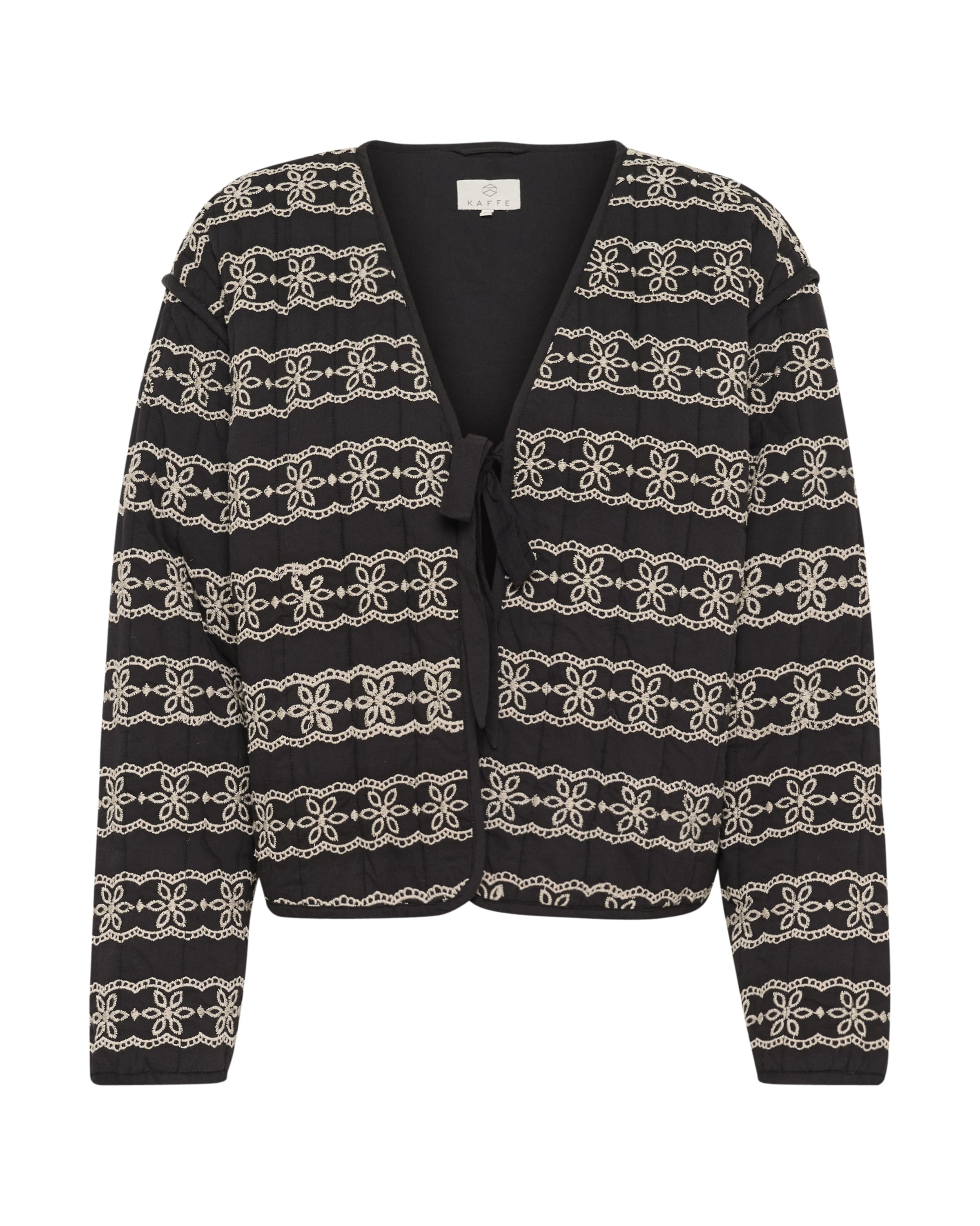 Kaffe Tussenjas 'Ronia' in Zwart: voorkant