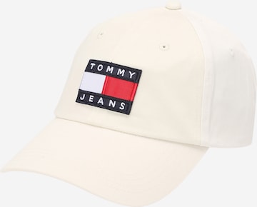 Tommy Jeans Cap 'HERITAGE' in Beige: front
