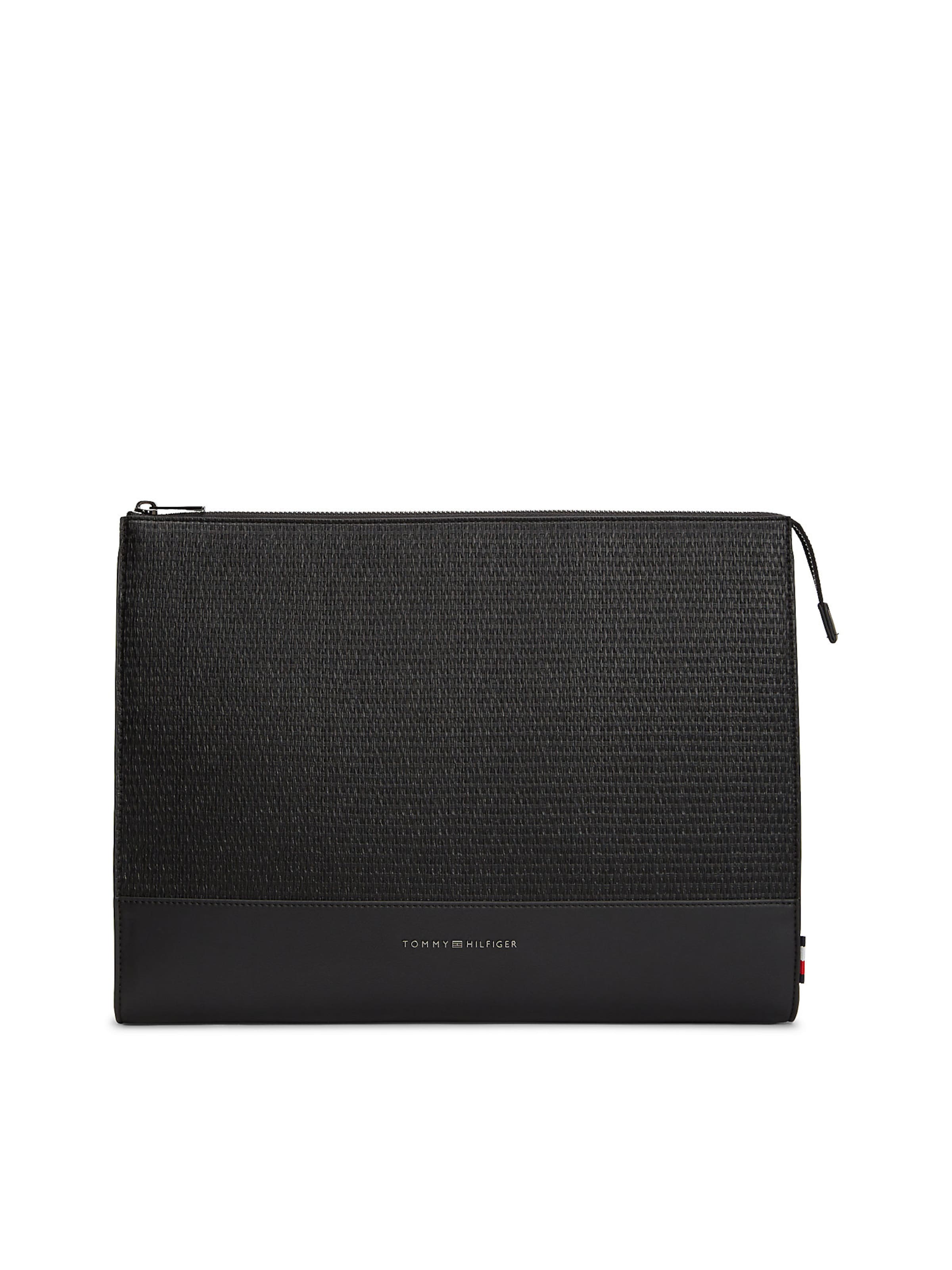 Sac d’ordinateur portable TOMMY HILFIGER en noir : devant