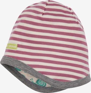 loud + proud Mütze in Lila: Vorderseite