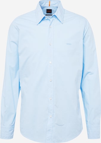 BOSS Orange - Regular Fit Camisa 'Relegant_6' em azul: frente