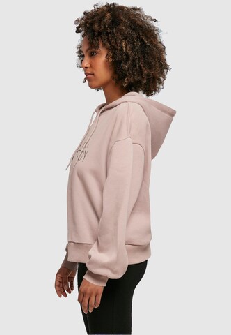 Merchcode Sweatshirt 'Spring - Hello may' in Pink