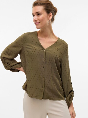 VERO MODA Blouse 'SNRonja' in Groen