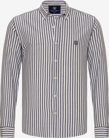 Regular fit Camicia di Jimmy Sanders in grigio: frontale