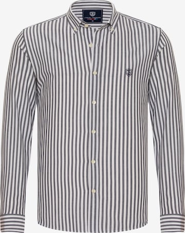 Jimmy Sanders - Regular Fit Camisa em cinzento: frente