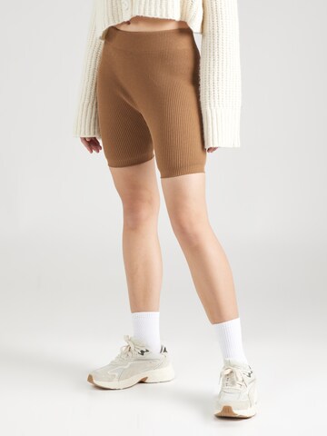 NU-IN Skinny Leggings in Brown: front