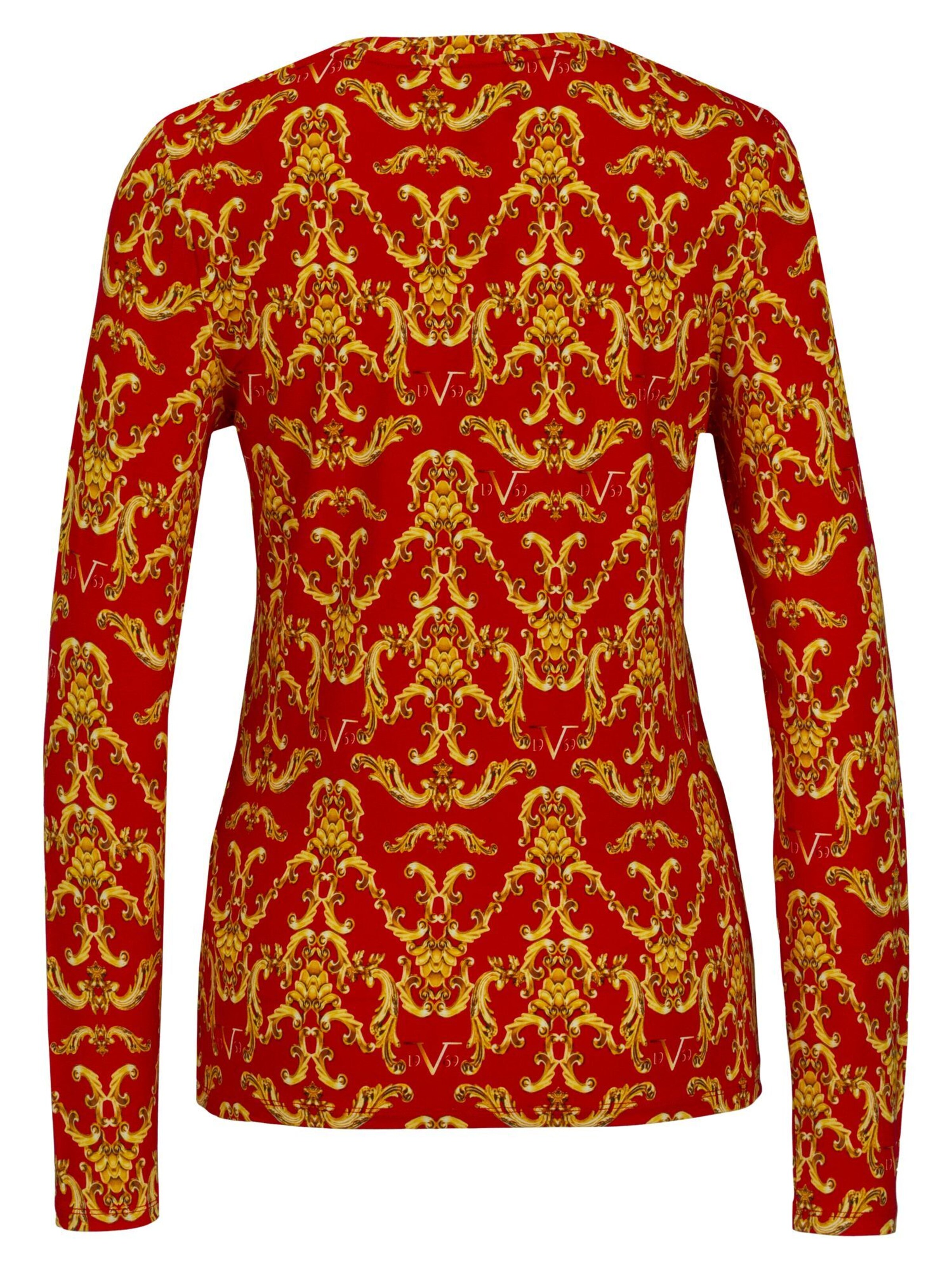 19V69 ITALIA Shirts 'Lavina Gold' i rød