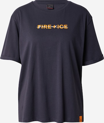 Tricou de la Bogner Fire + Ice pe albastru: față