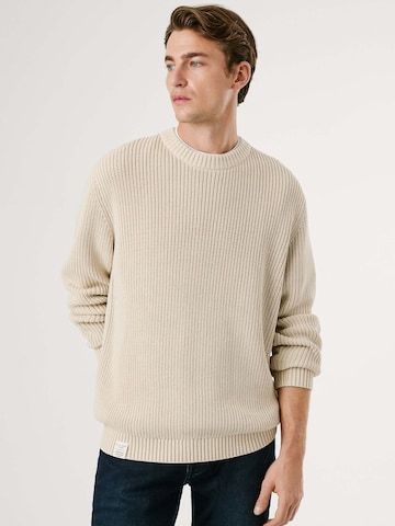 Pull-over 'Parker' Pepe Jeans en beige : devant
