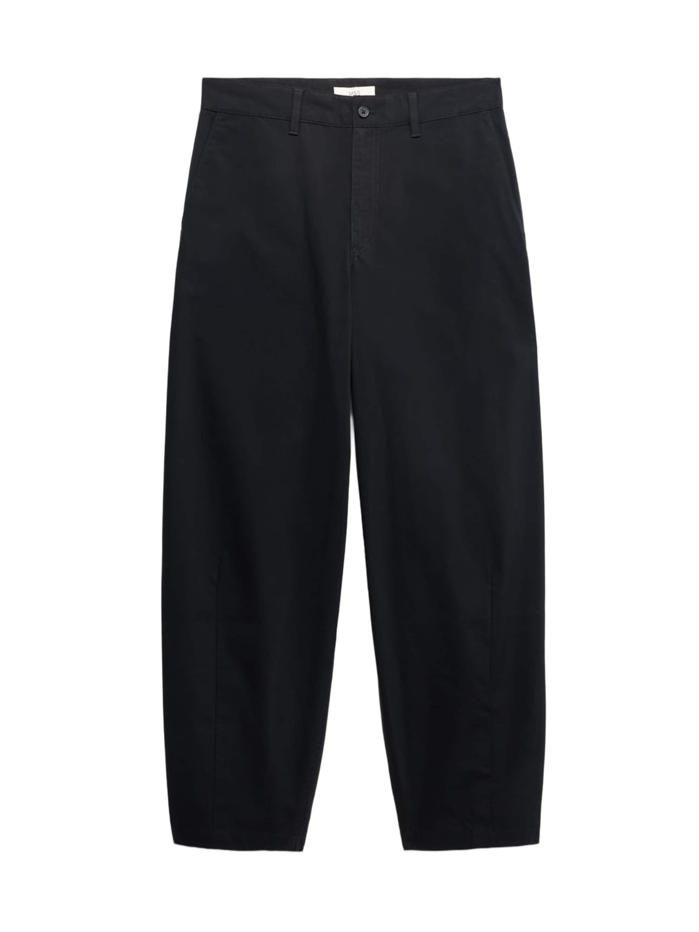 Loosefit Pantaloni di Marks & Spencer in nero: frontale