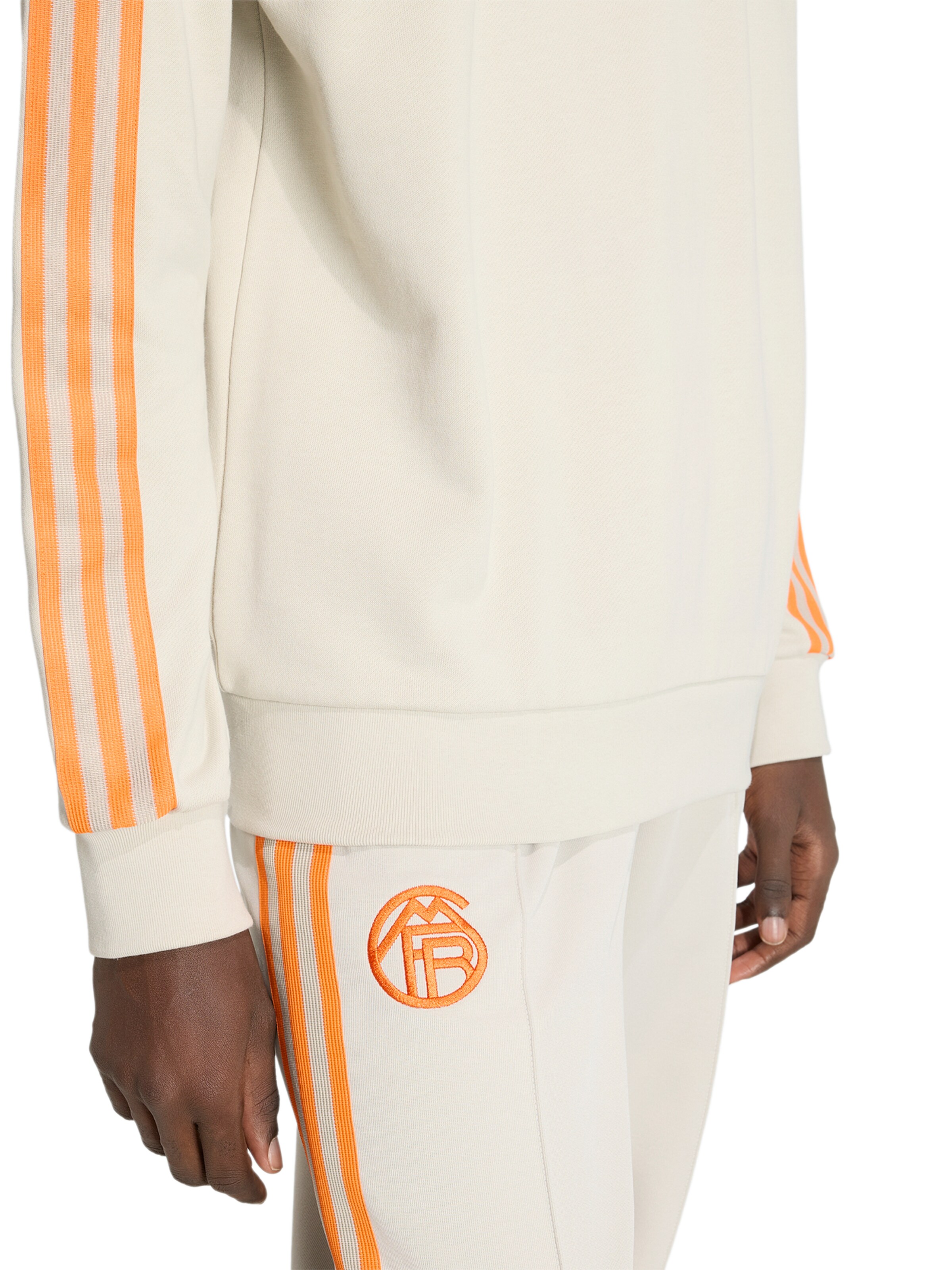 smėlio ADIDAS PERFORMANCE Sportinio tipo megztinis 'FCB OG'