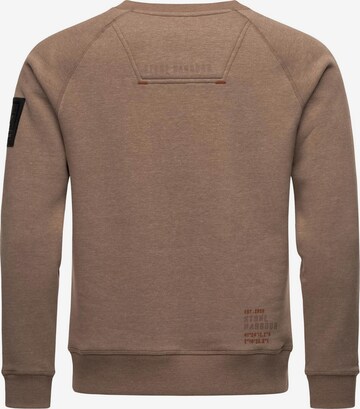 STONE HARBOUR Sweatshirt 'Craig El' in Brown