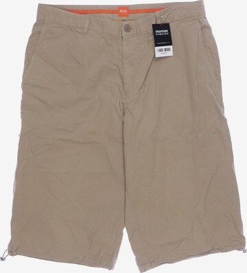 BOSS Orange Shorts in 35-36 in Beige: front