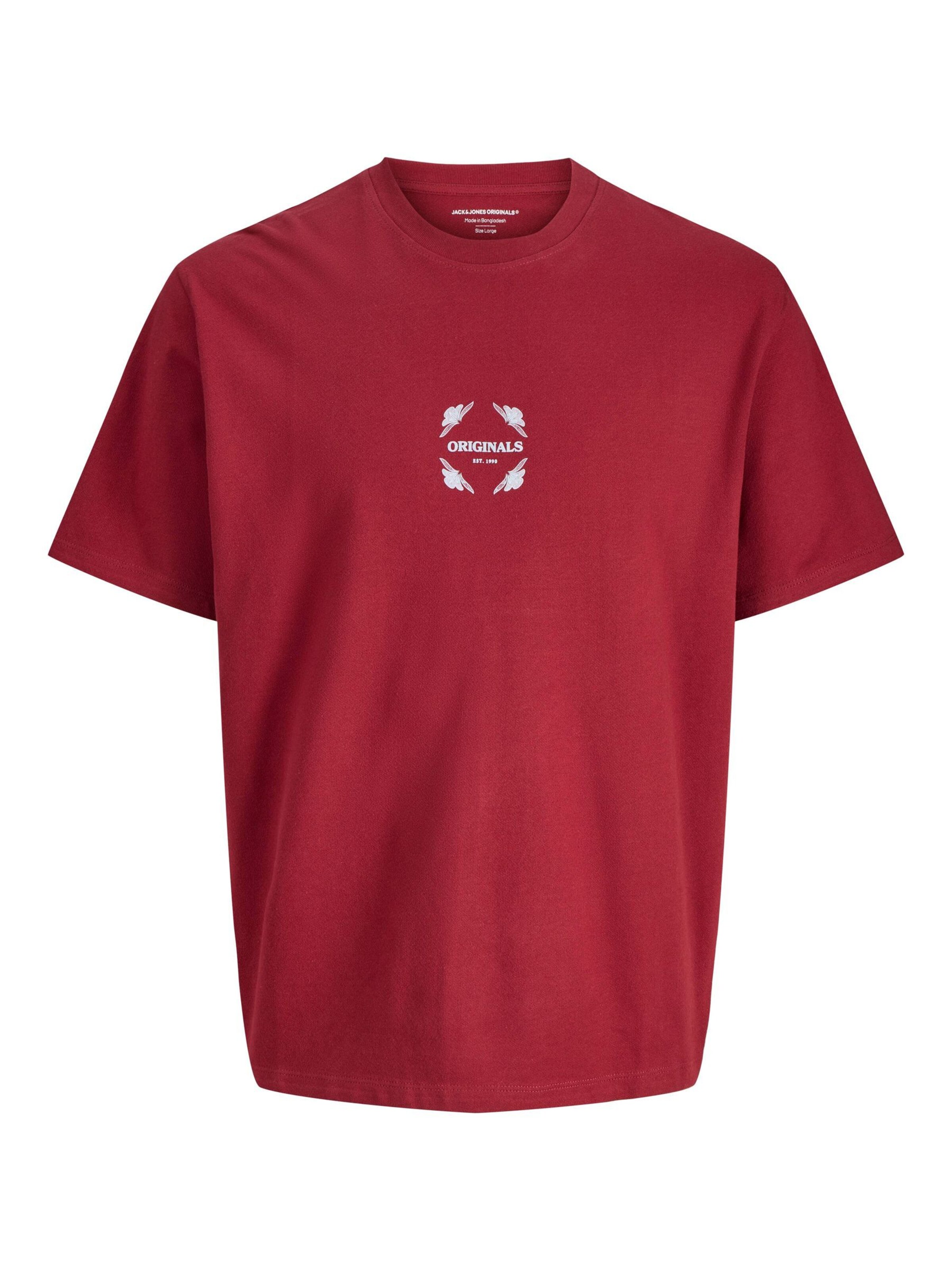 T-Shirt JACK & JONES en rouge : devant