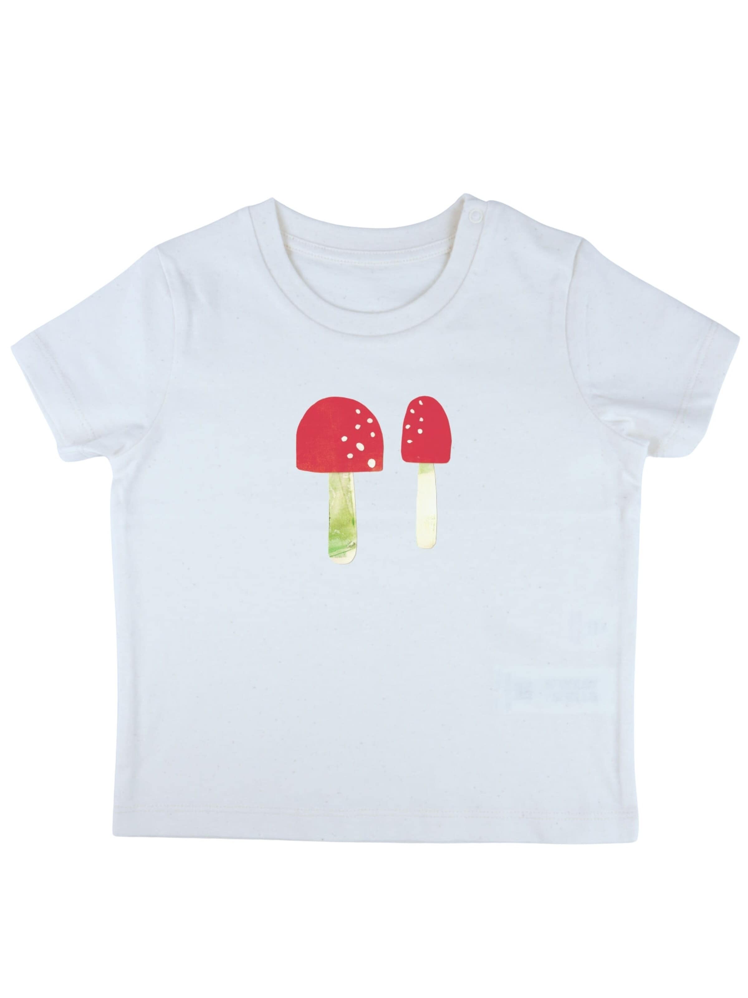 MelaDi Shirt 'Pilze'‌‌‌‌ in Weiß: Vorderseite